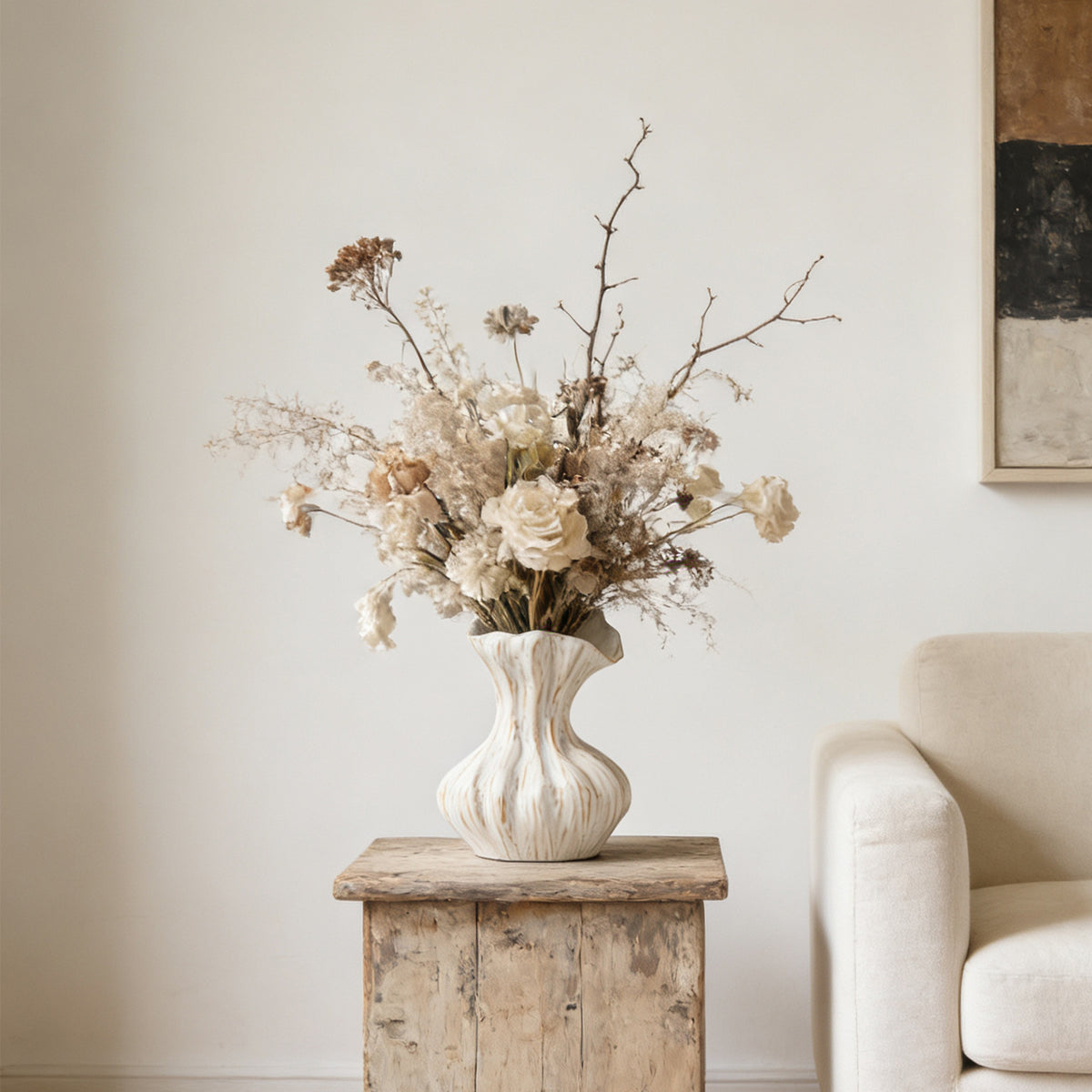 Rustic Ceramic Decorative Flower Vase