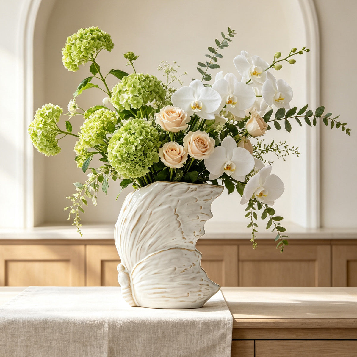 Butterfly-Shaped Ceramic Flower Vase