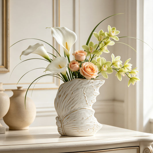 Butterfly-Shaped Ceramic Flower Vase