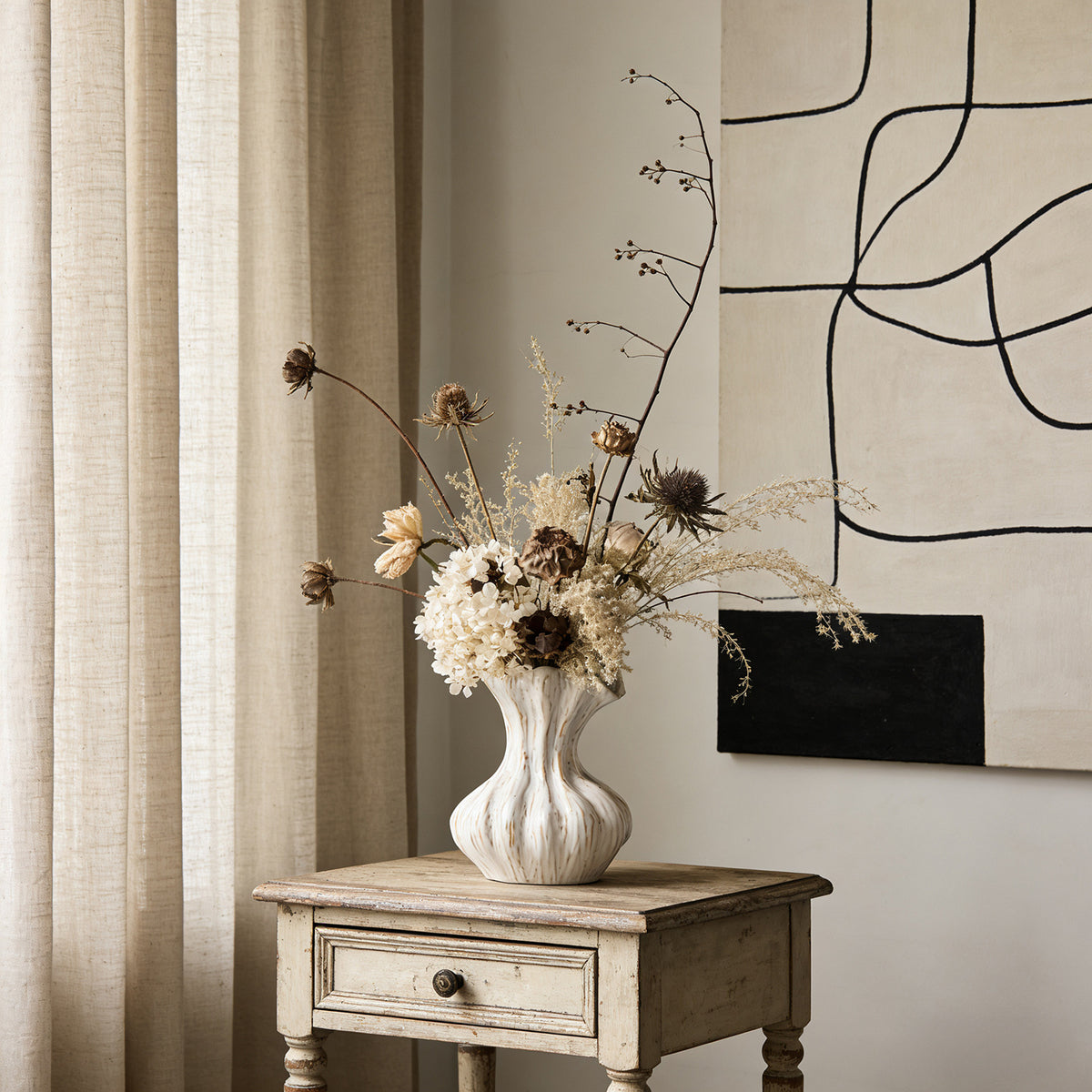 Rustic Ceramic Decorative Flower Vase