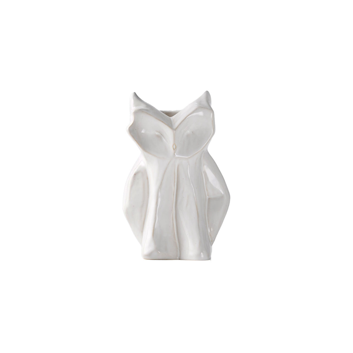Owl-Shaped Ceramic Flower Vase